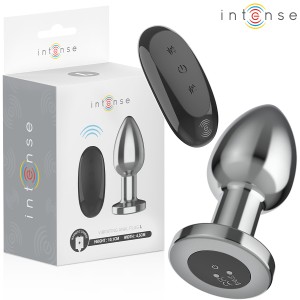 INTENSE - ANAL PLUG 10 VIBRATIONS METAL WITH REMOTE CONTROL L